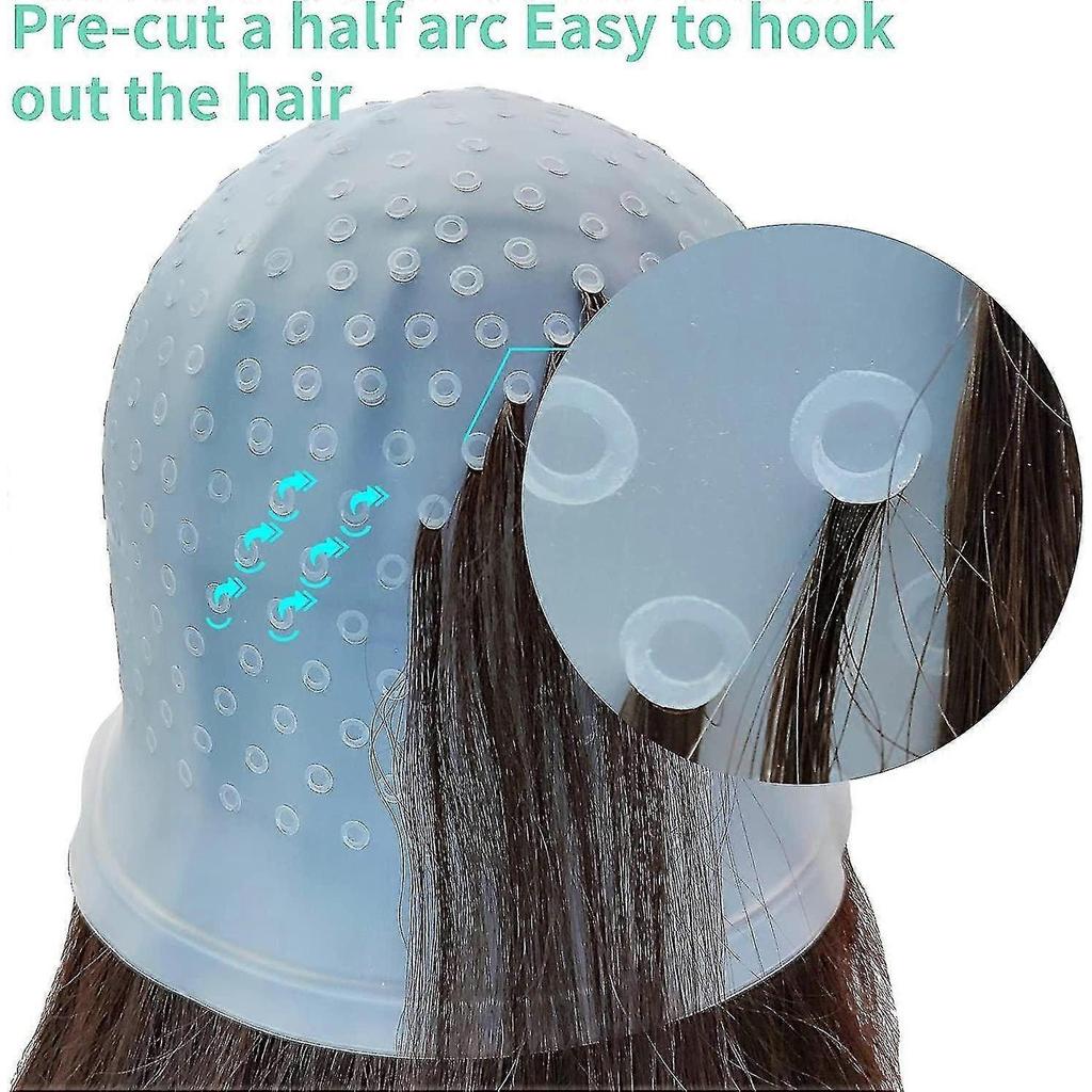 Reusable Silicone Highlight Cap for DIY Hair Dyeing - Eco-Friendly, Durable, Universal Fit for Stunning Highlights
