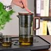 Чайник с заварочным устройством объемом 550/750 мл, деревянная ручка, чайник из боросиликатного стекла, технология разделения воды, носик без капель, простой в уходе чайник