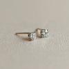 [14K/Laboratory Diamond] Basic Prong Earrings (Round Cut 0.3 Carat / 0.5 Carat / 0.7 Carat / 1 Carat / 1.5 Carat / 2 Carat)