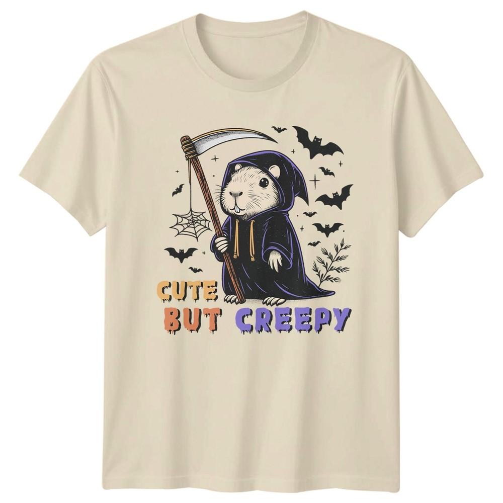 Cute But Creepy TShirt Capybara Halloween Gift For Him And Her