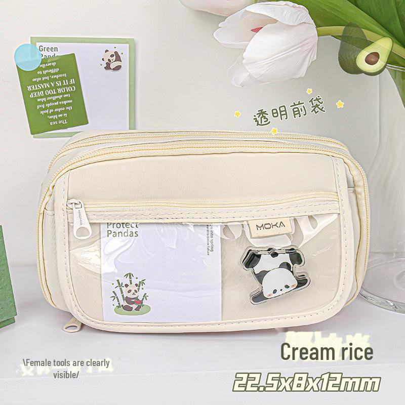 Вместительный многослойный пенал для школьников — креативный и простой дизайн для канцелярских принадлежностей для девочек