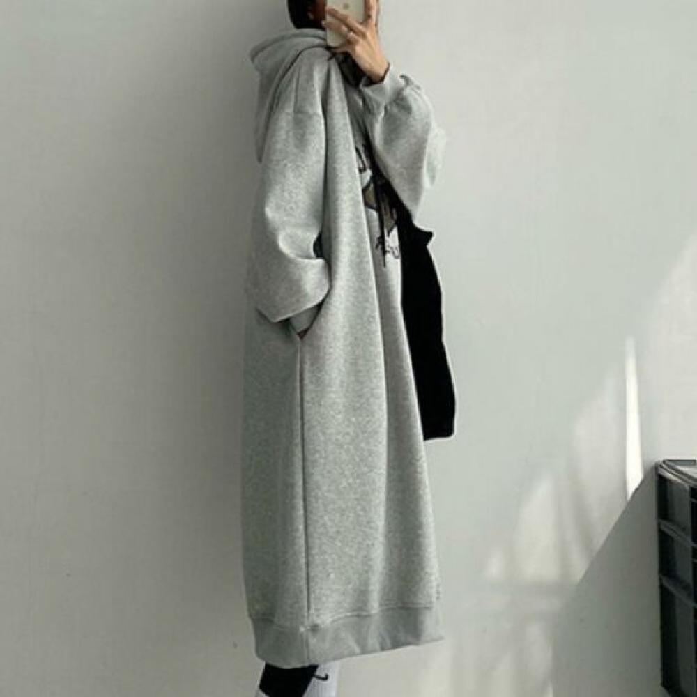 Navava Women Printed Long Sleeve Hooded Dress No851