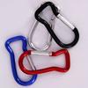 5Pcs Outdoor Aluminum KeyRings Hangings Buckles Fish Shape Spring Snap Clip Carabiner Key Rings Clip Hanging Buckles