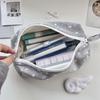 Sweet Pencil Case Large Capacity Zipper Stationery Pouch Desktop Organizer Makeup Bag  Student
