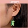 Small Dinosaur Animal Earrings With Handcrafted Soft Clay For Women Fashion Jewelry