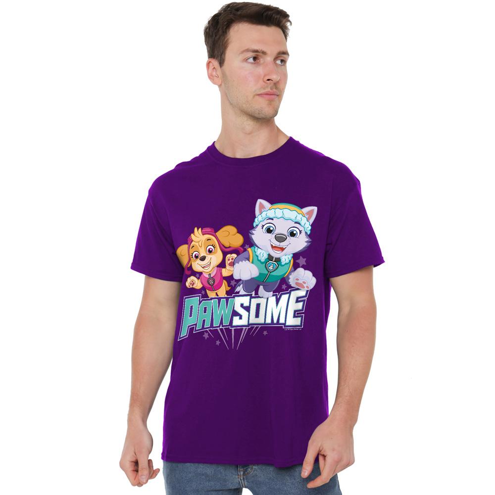Paw Patrol Mens Pawsome Skye & Everest T-Shirt
