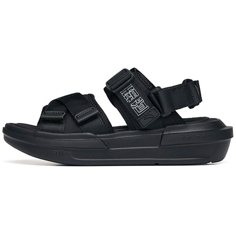 Anta Dominator Breathable Beach Sandals Women Sandals Black 122238501-1