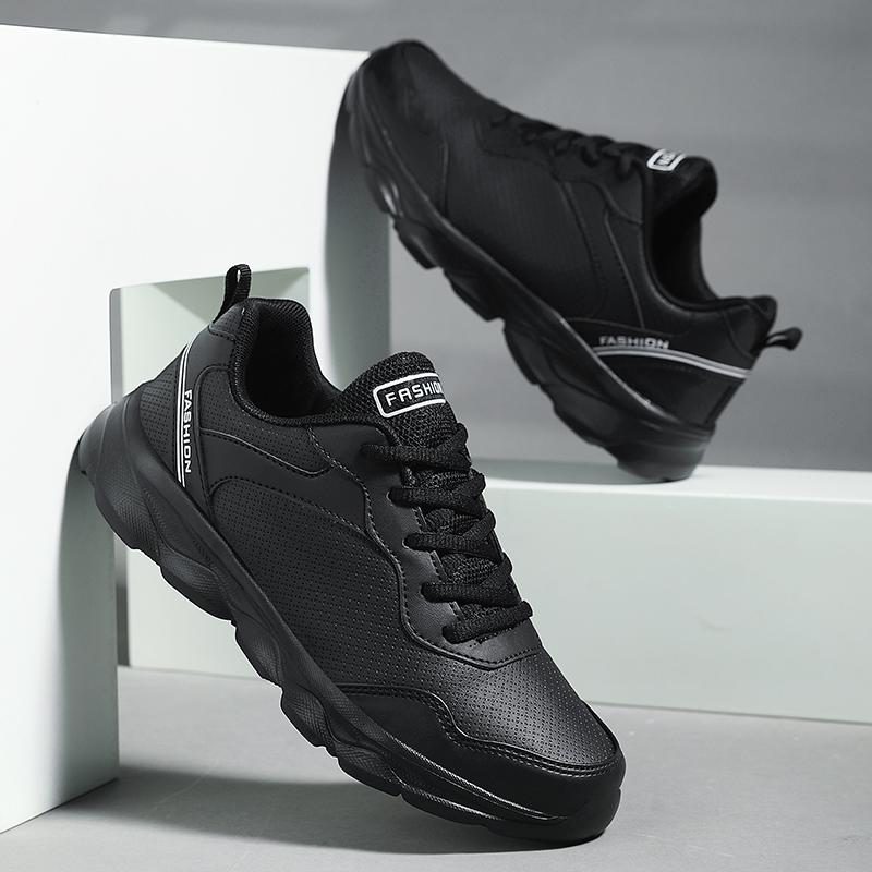 Женские Беговые Кроссовки Новые Кожаные Легкие Модные Повседневные На Шнуровке Кеды Плоская Подошва Удобные Теннисные Кроссовки для Женщин