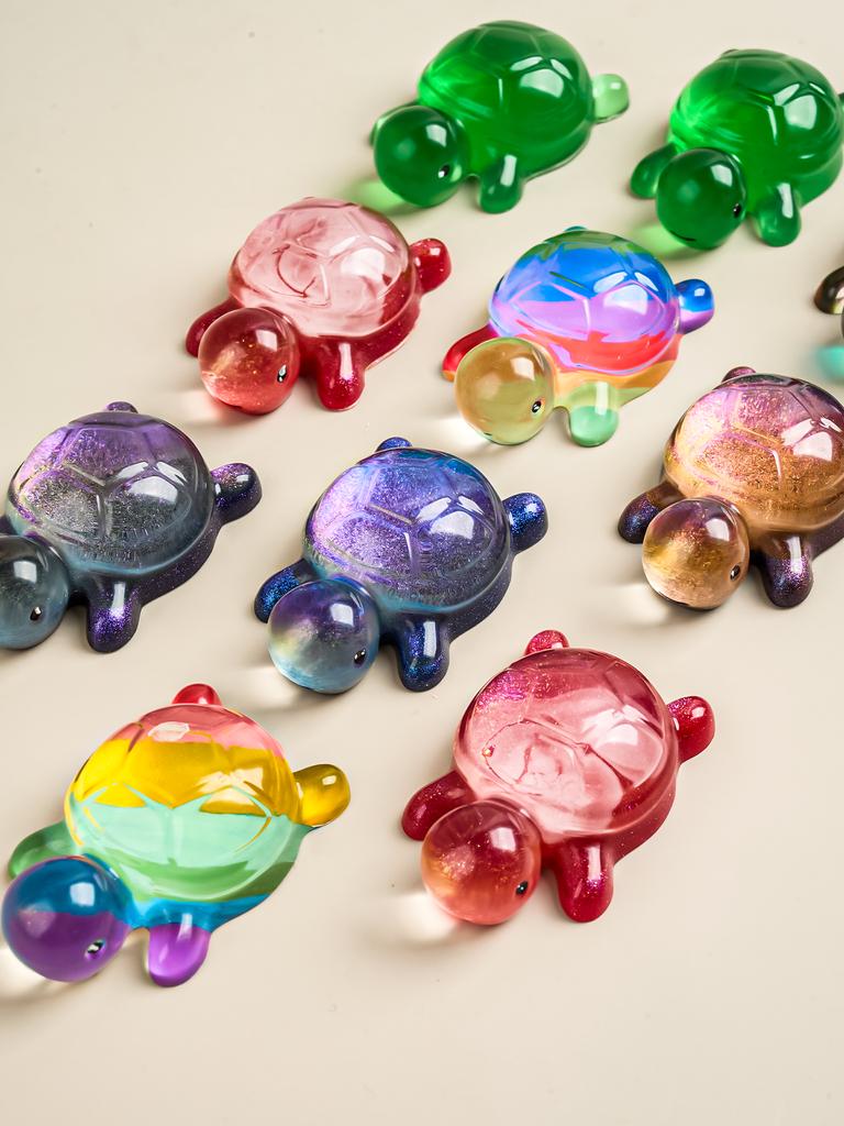 Cute Little Sea Turtle Silicone Mold DIY Epoxy Resin Casting Mould 3D Animal Crystal UV Glue Making Molds Mini Tabletop Ornament