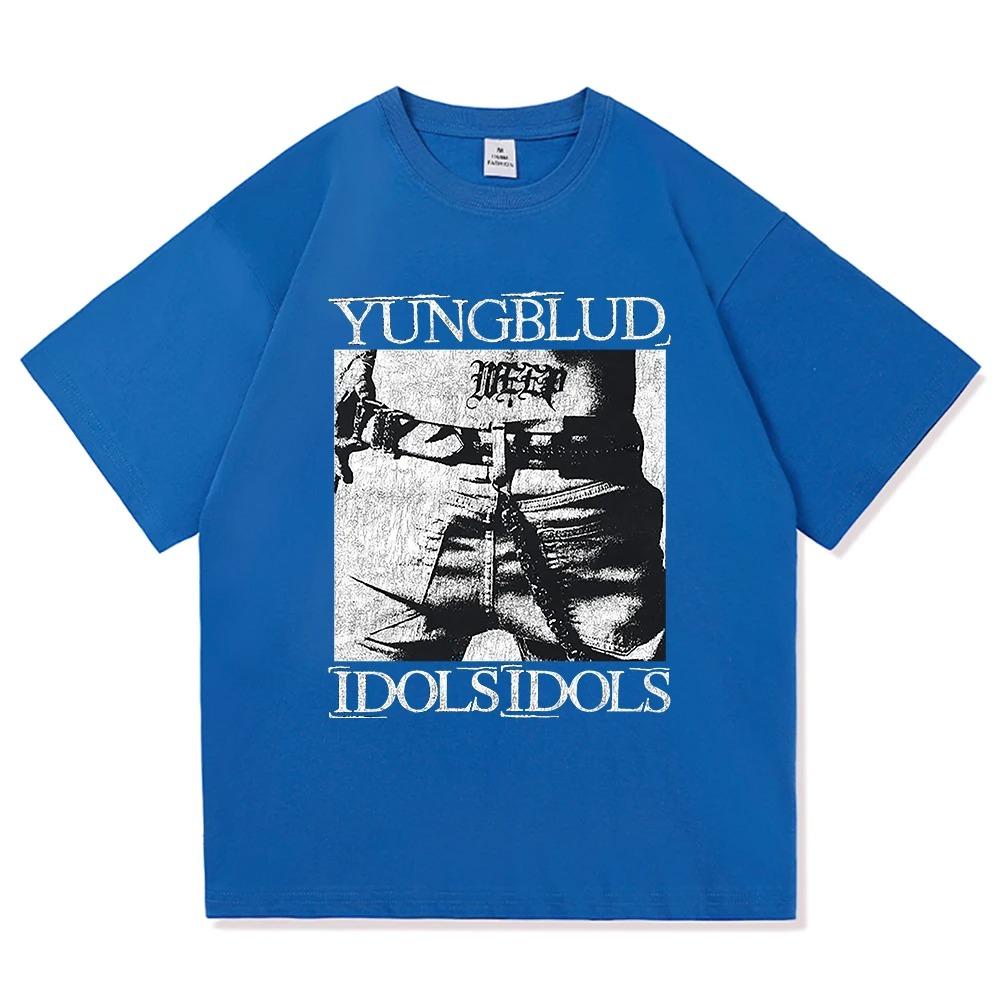 Yungblud Idols Мировой Тур 2026 Футболка Новая Мода Мужская Женская Хип-Хоп Эстетика Крылья Футболка Высокое Качество Крутые Хлопковые Футболки