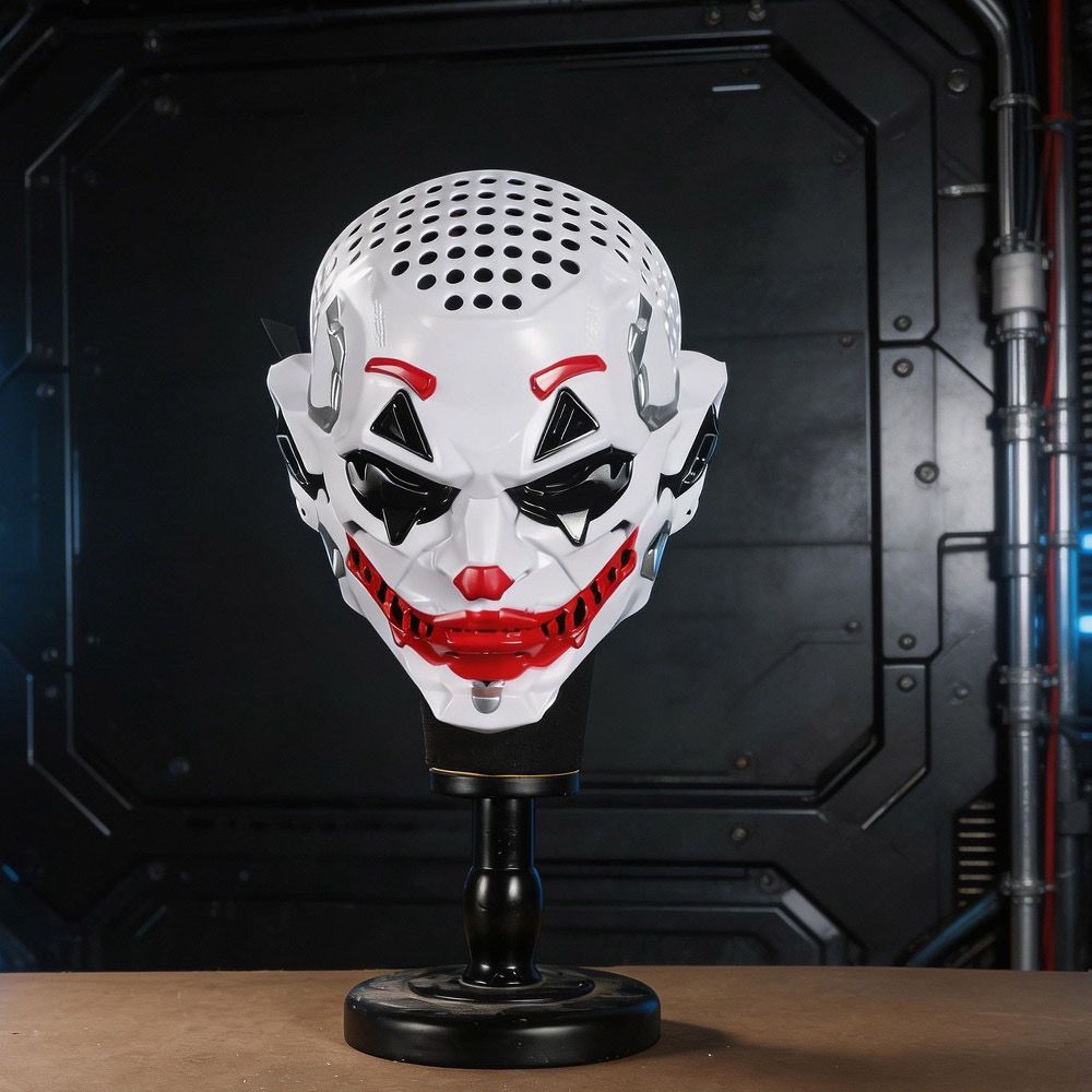 Cyberpunk style clown mask wig Halloween clown Joaquin head circumference 58-62cm can be worn or collected