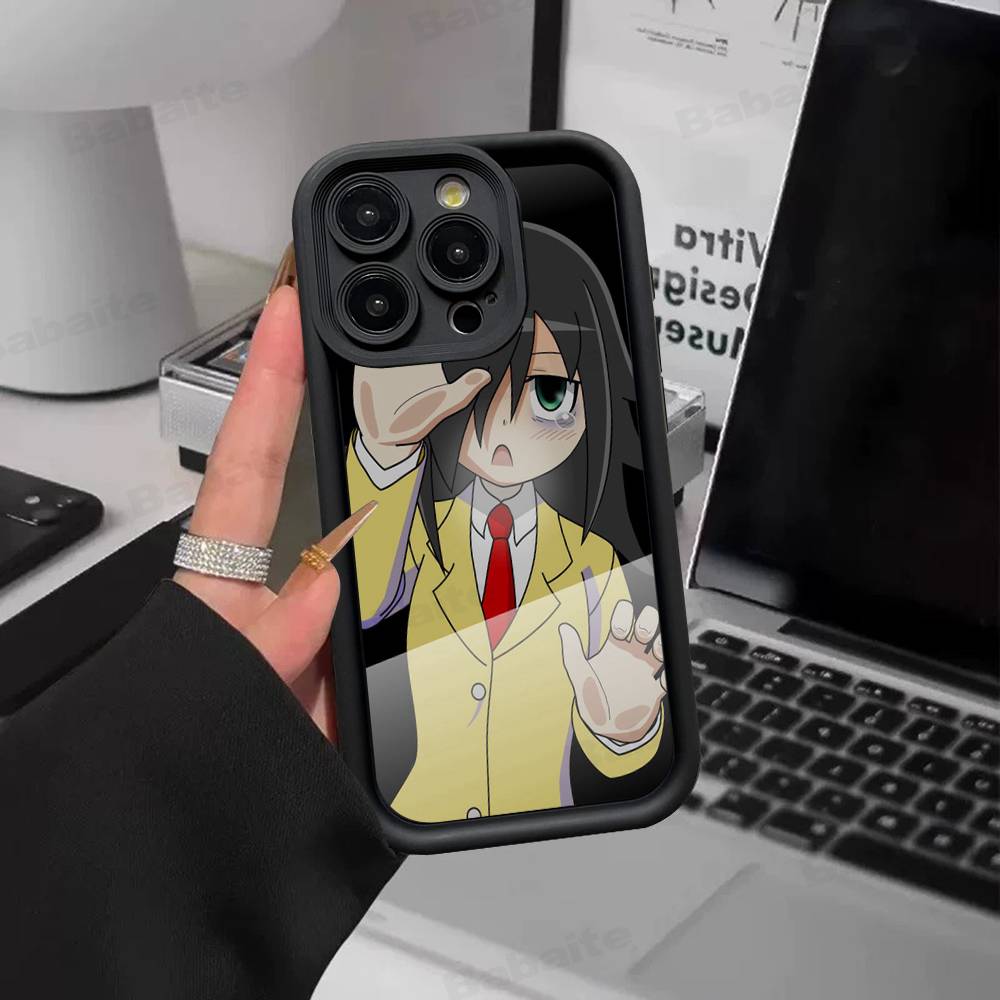 Чехол для телефона Watamote K-Kuroki T-Tomoko Для IPhone 17 16 15 14 13 12 11 Pro Max Plus Силиконовый противоударный чехол