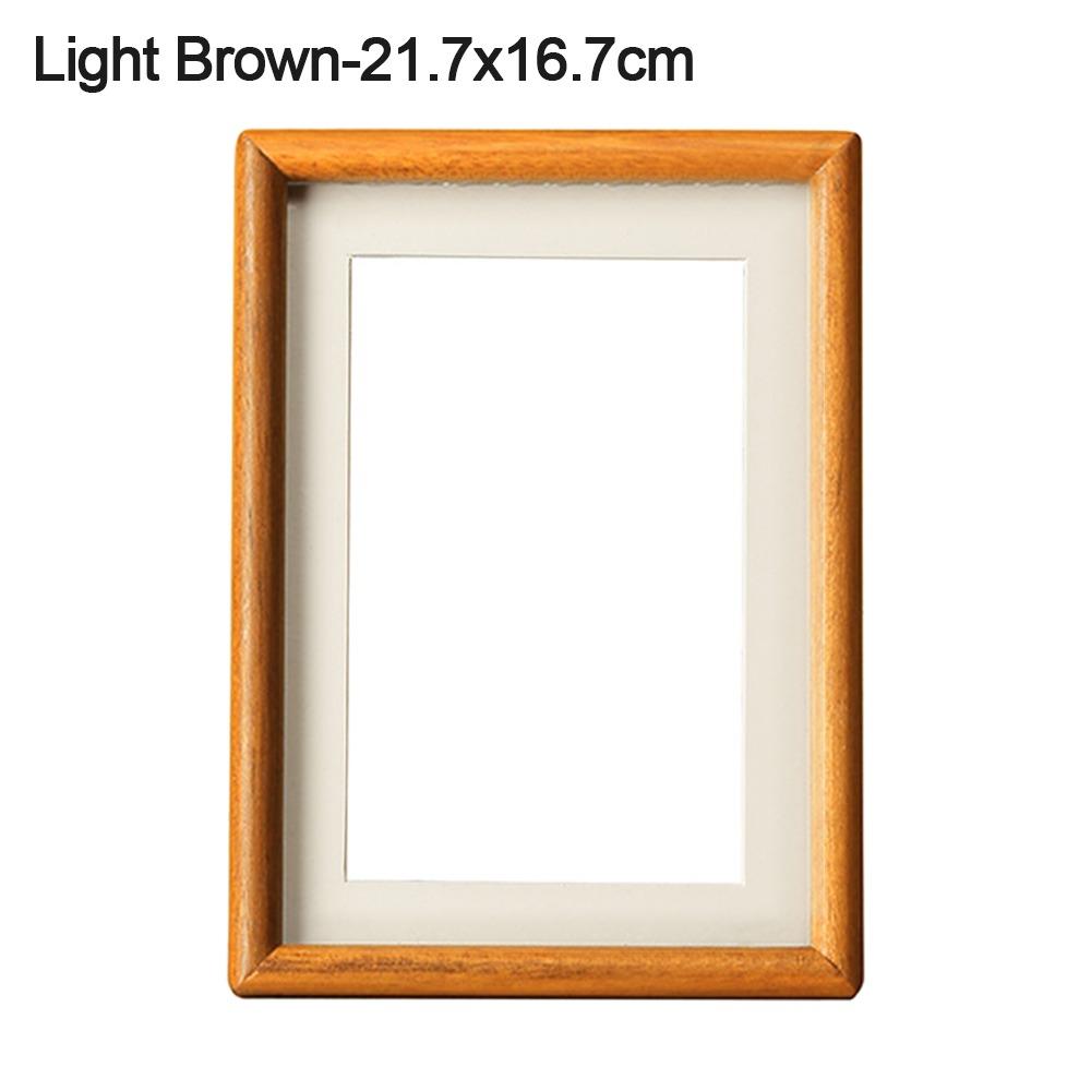 New 6/7/8 Inch Black Walnut Photo Frame Real Wooden Handmade Mortise Tenon Photo Frame Simple Display Photo Frame