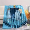 Johnny Bravo Flannel Blanket, High quality Comfortable for All Seasons, Home Decor, Warmth and Comfort
