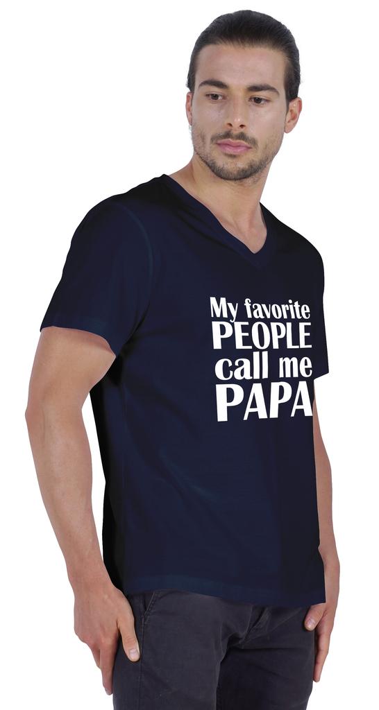 Inkmeso Мужская футболка Мои любимые люди называют меня папой Футболка с надписью «Письмо» в подарок папе Футболка для гордого папы и