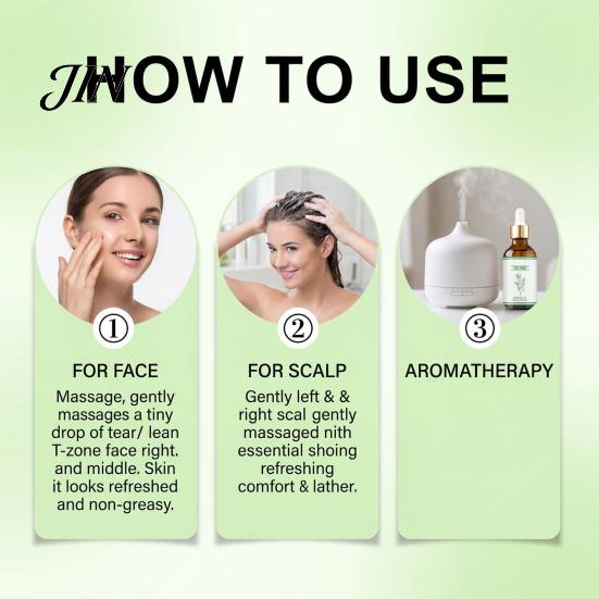 Aromatherapy Tea Tree Oil Gentle Oil, 100ml Daily Moisturizing Care for Soft Smooth Skin, Natural Plant Essential Nourishing Hair Scalp, Pure