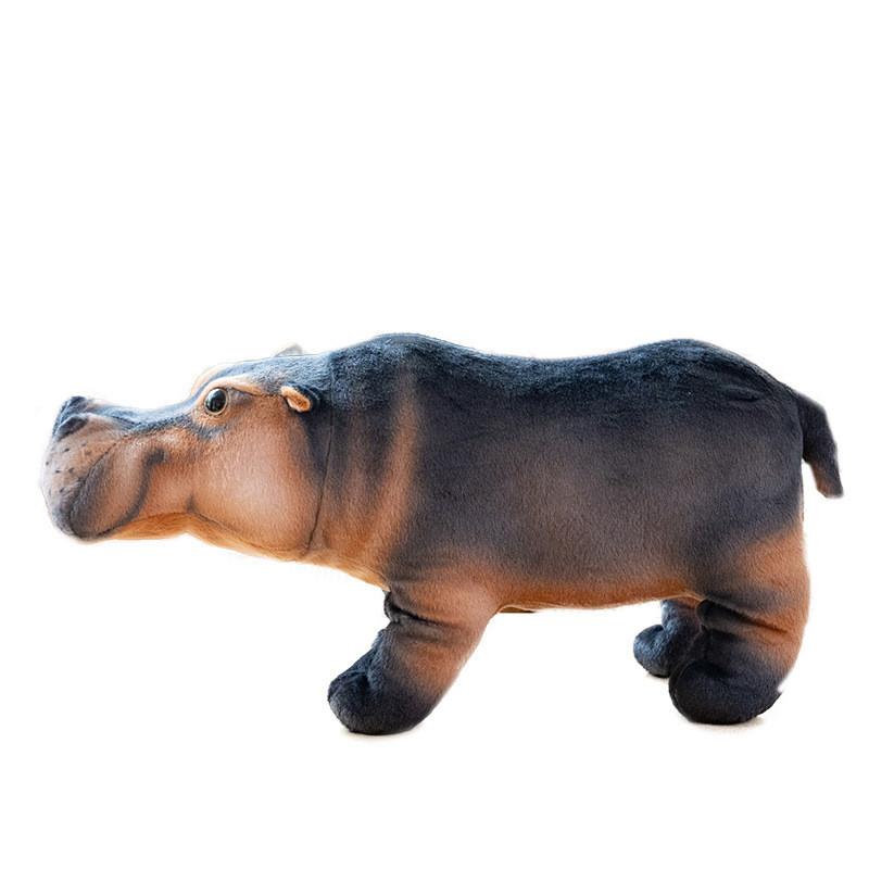 Cute Hippo Plush Doll Soft And Huggable Stuffed Animal Toy Ideal Childrens Gift For Birthday