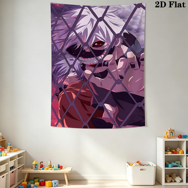 Tokyo Ghoul Re Artwork Tapestry Wallmounted Fashion Print Wall Covering Decoration Home Decor Wall Decoration