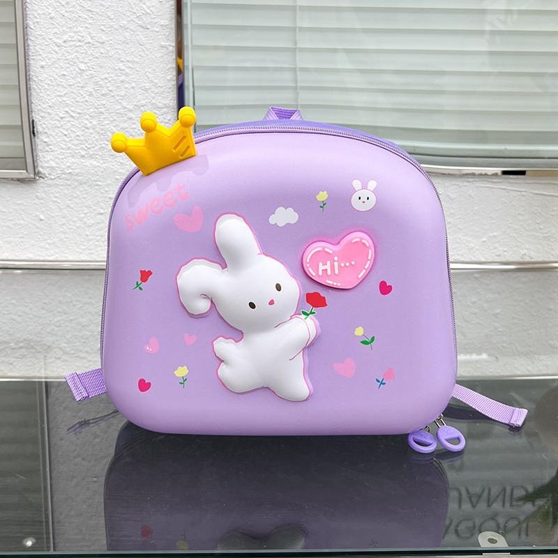 Comfortable Breathable Oxford Cloth Child Backpack With Charming Animal Patterns For Kids