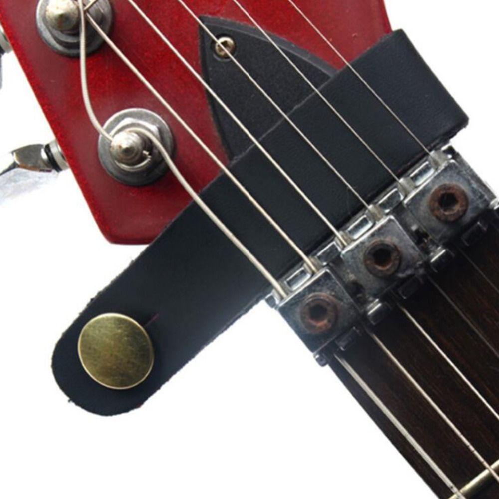 Adjustable Retro Guitar Neck Strap Retro Holding Button Safety Lock Strap Guitar Neck