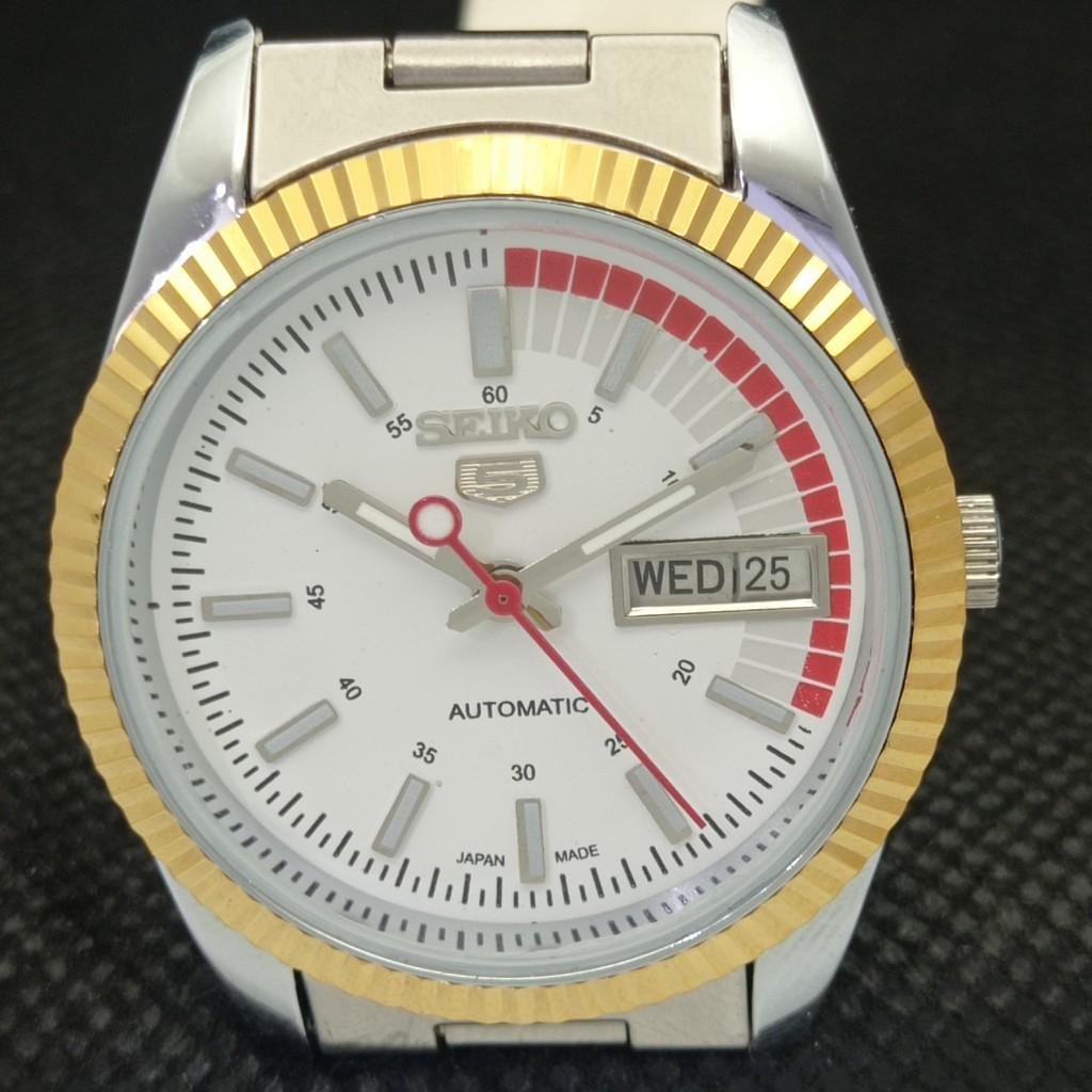 ВОССТАНОВЛЕННЫЕ ВИНТАЖНЫЕ МУЖСКИЕ ЧАСЫ SEIKO 5 AUTOMATIC PRESIDENT ЯПОНИЯ 575a-a304750-9