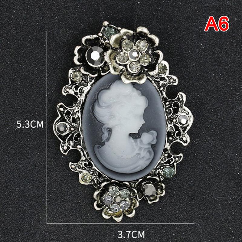 Винтажные броши S Cameo для женщин Queen's Cameo Beauty