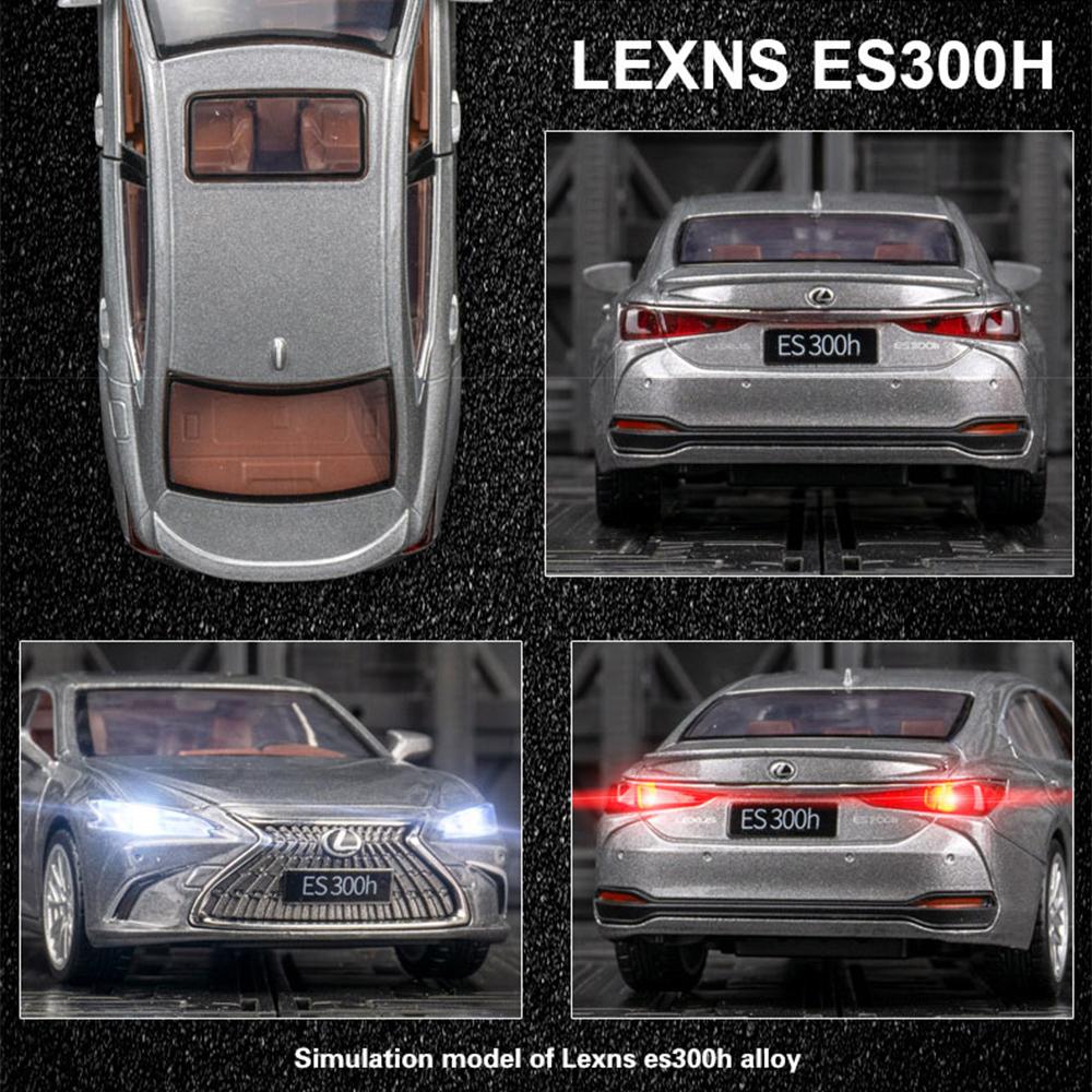 Масштаб 1/35 Lexus ES300h, модель автомобиля, литой игрушечный автомобиль из сплава, коллекция, подарок для детей, серый цвет