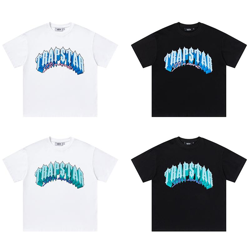 650 Trapstar London 2025 Summer New High Quality Cotton Round Neck Loose Large Size Men's and Women's T-shirt Couple T-shirt