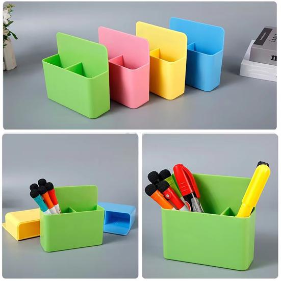 Магнитный держатель для ручек большой емкости для карандашей маркеров многофункциональный стеллаж для хранения на холодильнике офис