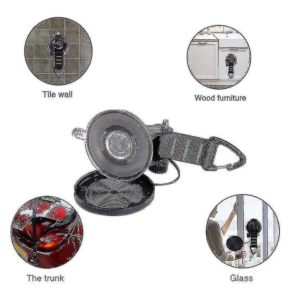 Heavy Duty Suction Cups 4 Pieces With Hooks Upgraded Car Camping