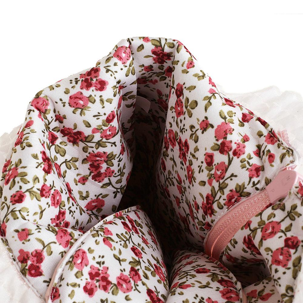 Модные туфли принцессы Лолиты для свадебной вечеринки на платформе с перекрещивающимися бантами белого и розового цвета на среднем каблуке с помпоном, женские с кружевным краем