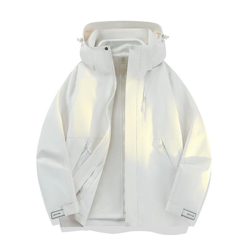 3-in-1 Detachable Hiking Jacket With Graphene Liner Windproof Waterproof Outdoor Coat