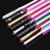 RGB Металлический Световой Меч Сабля De Luz FOC Рейв Дуэльный Мигающая Игрушка 7 Цветов Меняется Kpop Лайтстик