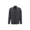 Stretch Overshirt Charcoal Unisex Tops Black 781510210-V0065