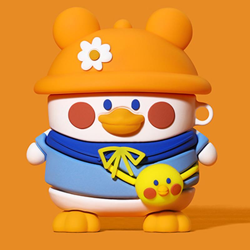 Silicone Cartoon Headphone Cover for AirPods Case 3D Earphone Case for Airpods 1 2 Pro Case for Apple Air Pods Pro Case Keychain