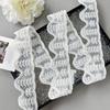 White Organza Handmade Beads Embroidered Barcode Clothing Lolita Wedding Dress Decorative Accessories Lace