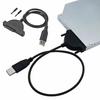 USB 2.0 To 7+6 13-Pin SATA Adapter Cable for Laptop Compact Disc DVD ROM Drive 480Mb/s High Speed Transfer DVD Optical Drive Convertor Cord