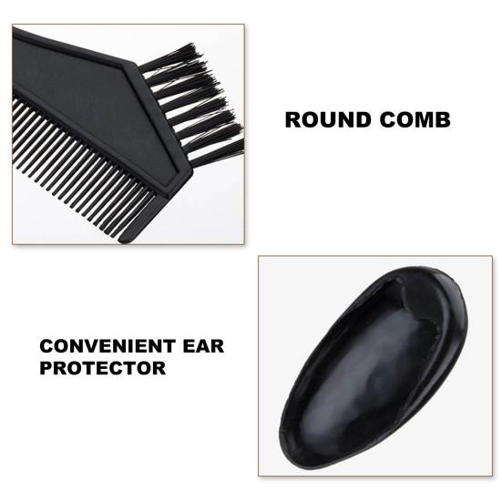 Yousheng 8 шт./набор кистей для окрашивания волос, пластиковые кисти с длинной ручкой и мягкой щетиной для окрашивания волос, миска, беруши для дома