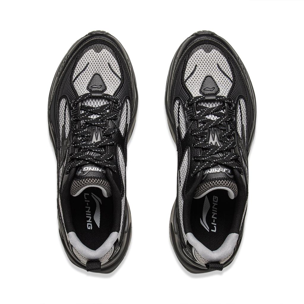 Li-Ning Meteor Versatile Retro Dad Shoes Thick Sole Height Increasing Shock Absorbing Non-Slip Wear-Resistant Support Low-Top Casual Shoes AGCV357-3