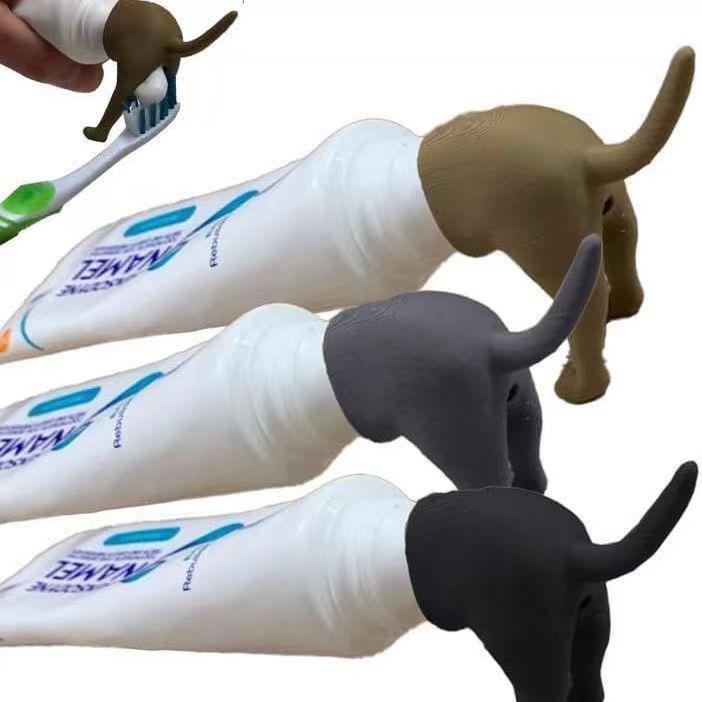 Креативный выдавливатель зубной пасты для собак в виде какашки - Смешная 3D игрушка для розыгрышей, накладка на голову