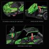 Технический зеленый суперскоростной спортивный автомобиль Lamborghini, 1644 шт., строительные блоки, знаменитый автомобиль, сборные кирпичи, игрушки для взрослых