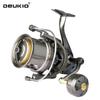 DEUKIO Long Distance Jigging Spinning Reel 8000 10000 12000 Series 8+1BB Surf  44LB Maximum Resistance Seawater Full Metal No-Gap Fishing Reel