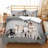 Painting Style 3D Penguin Polar Bedding Set Small Single Twin Double Queen King Cal King Size Bed Linen Set