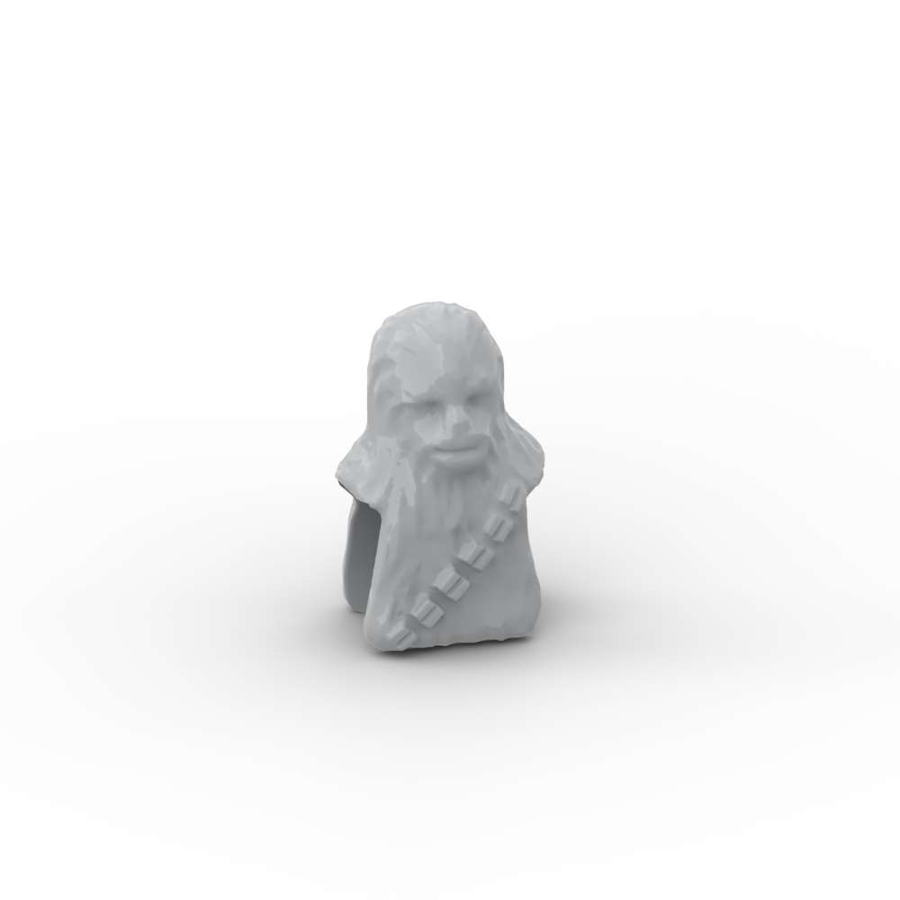 non-toxic MOC 10PCS 30483 Gorilla Hair Building Blocks Wookiee Solider Head Kit Brick Particle Educational Toys Children Birthday Kid Gift