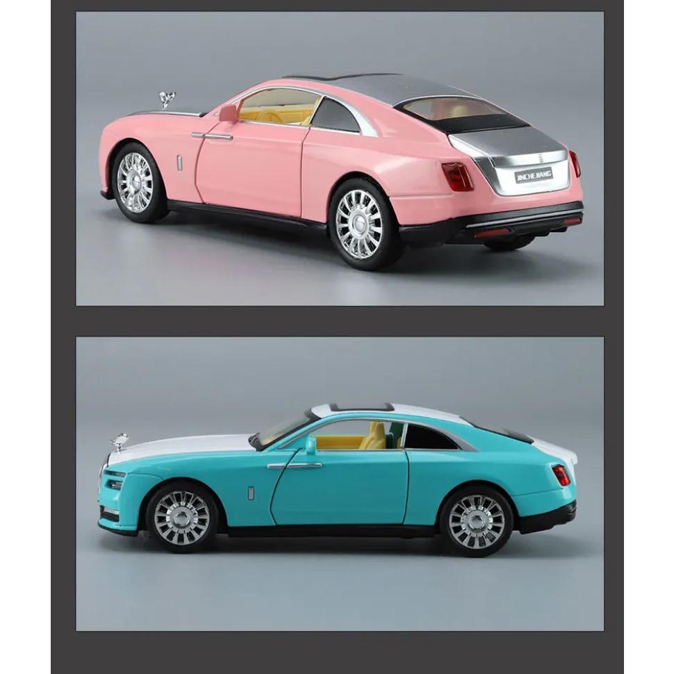 1/32 Rolls-Royce Spectre Alloy New Energy Car Model Diecast Metal Luxe Car Vehicles Car Model Simulation Sound and Light Детские игрушки Подарок
