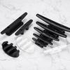 PATIKIL 202mm Nylon Boat Dock Cleat Kayak Small Rope Tie Cleat Dock Marine Deck Boat Canoe Kayak Decoration Black