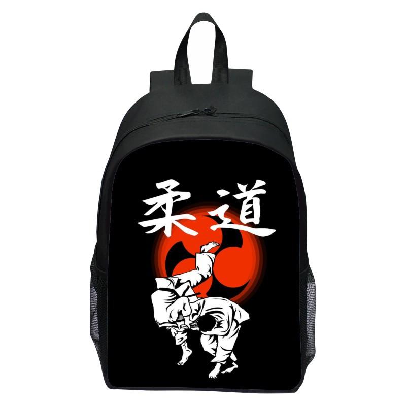 Новый рюкзак JUDO с принтом для учеников начальной школы, мультяшный рюкзак для карате для 1-3 классов, повседневный и легкий