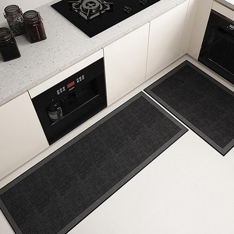 Carpet for Kitchen Anti-slip Oil-proof Floor Mat Pvc Leather Waterproof Special Rug Long Strip Solid Color Foot Mats Alfombrar