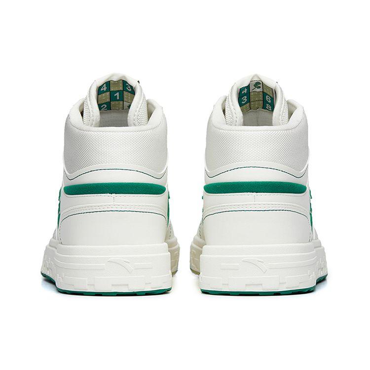 Anta Street Style High-Top Skate Shoes Men Sneakers White Green 112238065S-1