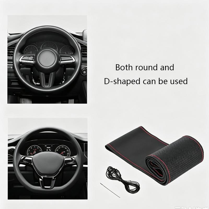 For Smart 2005 2006 2007 Hand Stitched Style Full Coverage Steering Wheel Cover 452 ROADQTER Cabriolet De 2-spoke Wheel